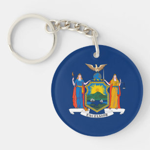 New York State Flag Keychain