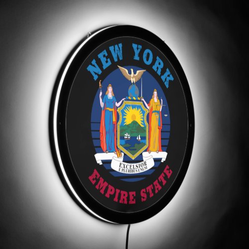 NEW YORK STATE FLAG LED SIGN