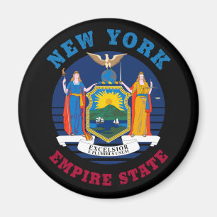 NEW YORK STATE FLAG MAGNET