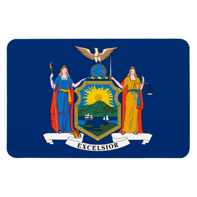 New York State flag Magnet (Horizontal)