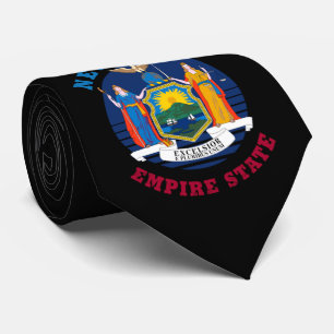 NEW YORK STATE FLAG NECK TIE