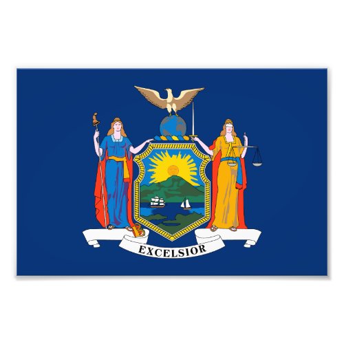 New York State Flag Photo Print