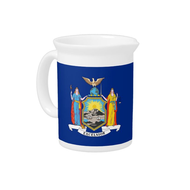 New York State Flag Pitcher (Left)