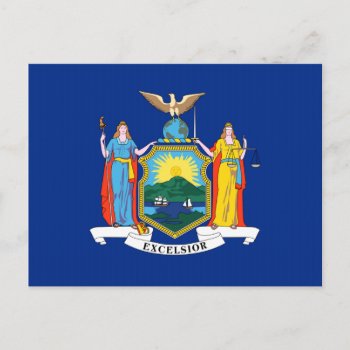 New York State Flag Postcard by USA_Swagg at Zazzle