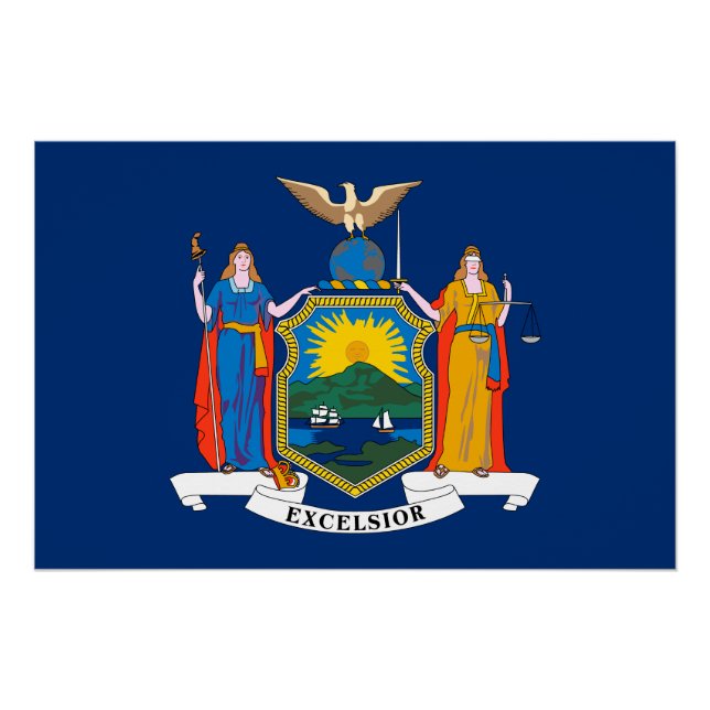 New York State Flag Poster (Front)