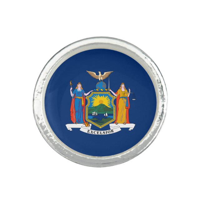 New York State Flag Ring (Front)