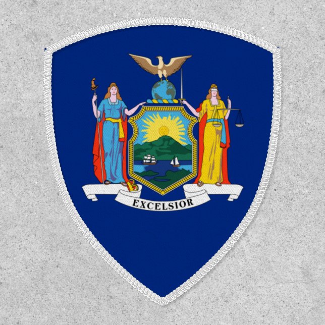 New York State Flag Shield Patch (Front)