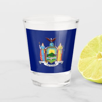New York State Flag  Shot Glass by Pir1900 at Zazzle