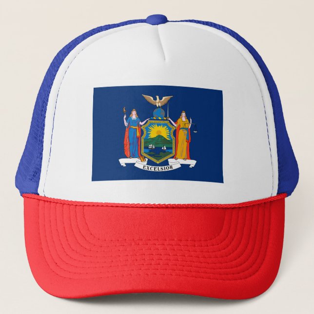 New York State Flag Trucker Hat (Front)
