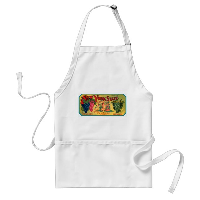 New York State Grapes Adult Apron (Front)
