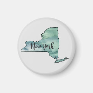 New York State Illustration Art Magnet