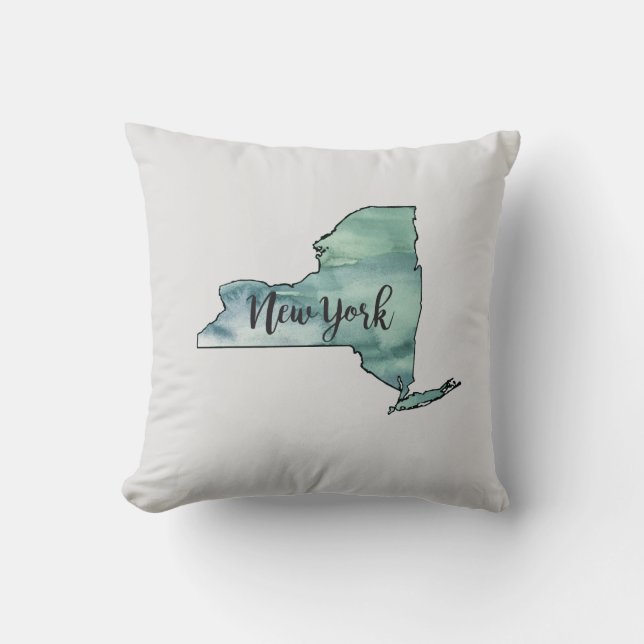 New York State Ma Painting Pillow (Front)