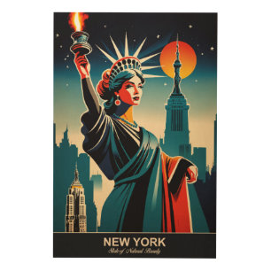 New York: State of Natural Beauty Wood Wall Art