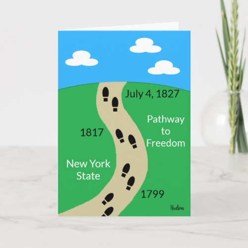 New York State_ Pathway to Freedom  Blank Card