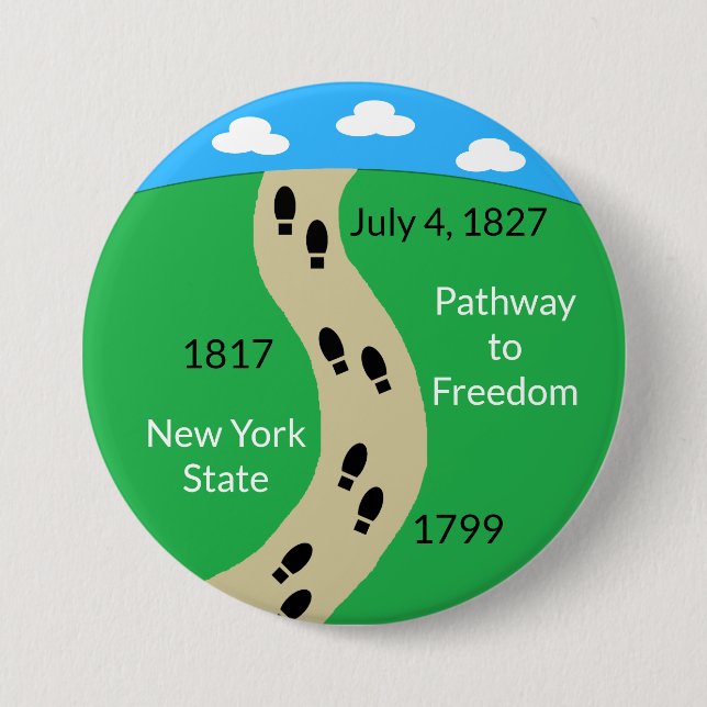New York State- Pathway to Freedom  Button (Front)