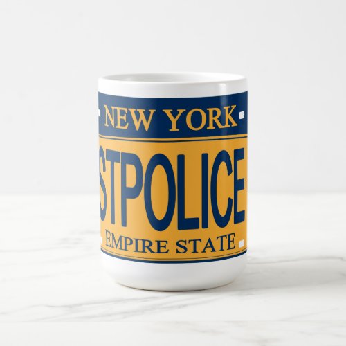 NEW YORK State Police License Plate Mug