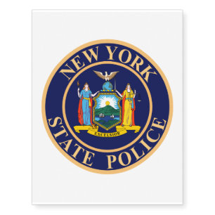 New York State Police Seal Temporary Tattoos