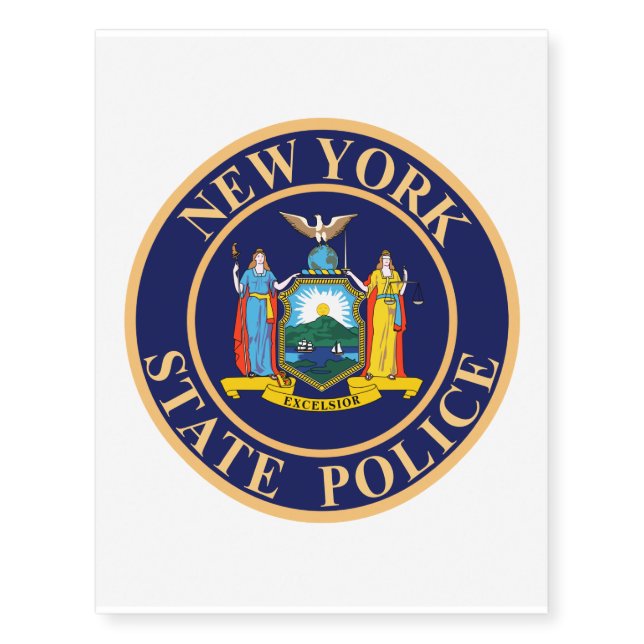 New York State Police Seal Temporary Tattoos (Front)