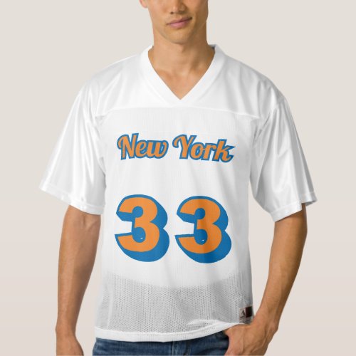 New York State Pride 33 Custom Football Jersey