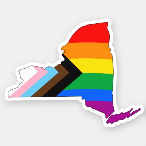New York State Pride LGBTQ Progress Pride Sticker