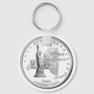 Louisiana Keychain U.S. State Quarter Dollar Coin Key Ring