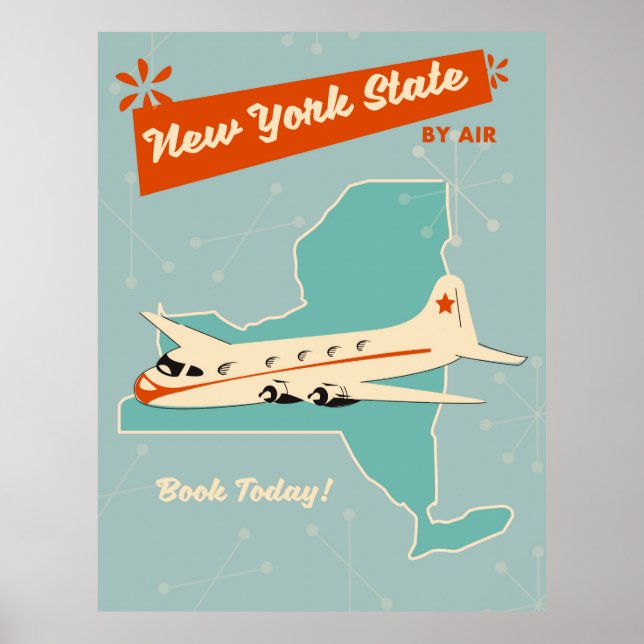 New York State retro poster. Poster (Front)