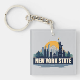 New York State, United States of America Keychain