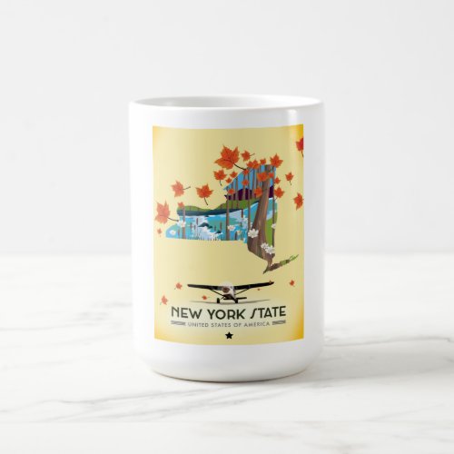 New York State Vintage travel poster Magic Mug