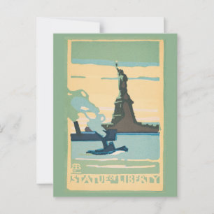 New York - Statue of Liberty (1916) Postcard