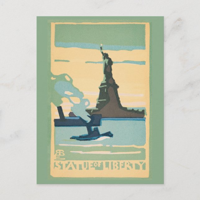 New York - Statue of Liberty (1916) Postcard (Front)