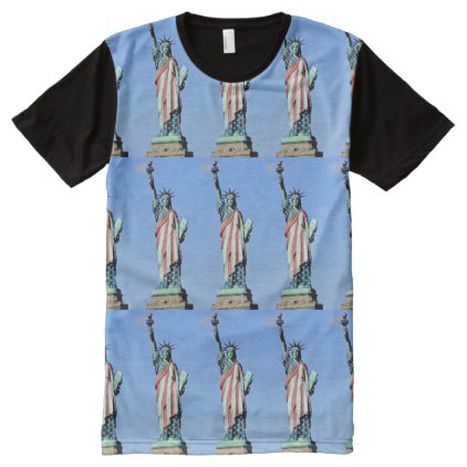 NEW YORK STATUE OF LIBERTY All-Over-Print SHIRT