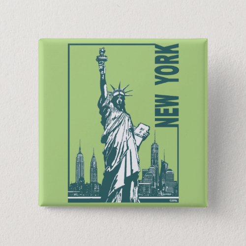 New York_Statue of Liberty Button