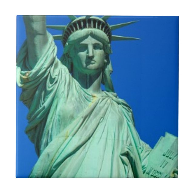 New-York, Statue of Liberty Ceramic Tile (Front)