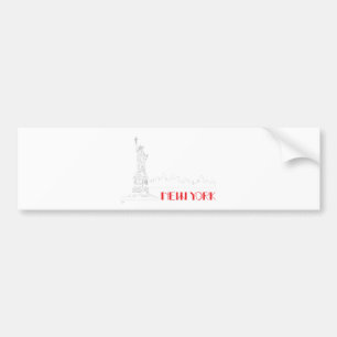 New-York, Statue-of-Liberty Cool Bumper Sticker