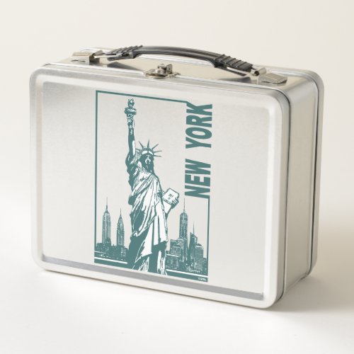 New York_Statue of Liberty Metal Lunch Box