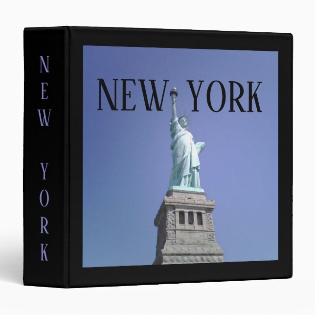 New York Statue Of Liberty  Photo Album Binder (Front/Spine)