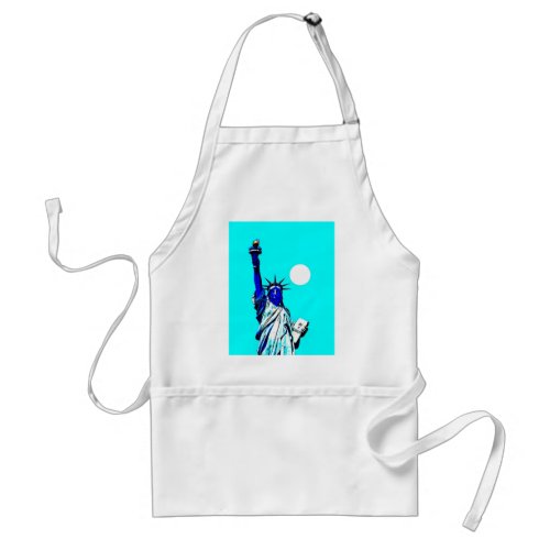 New York Statue of Liberty Pop Art Adult Apron