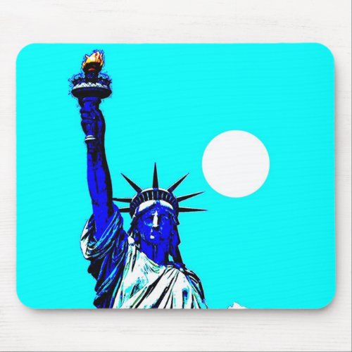 New York Statue of Liberty Pop Art Mouse Pad