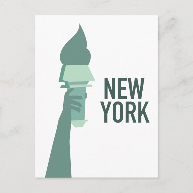 New York Statue of Liberty Postcard (Front)