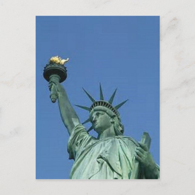 NEW YORK STATUE OF LIBERTY POSTCARD (Front)