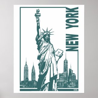 New York-Statue of Liberty Poster