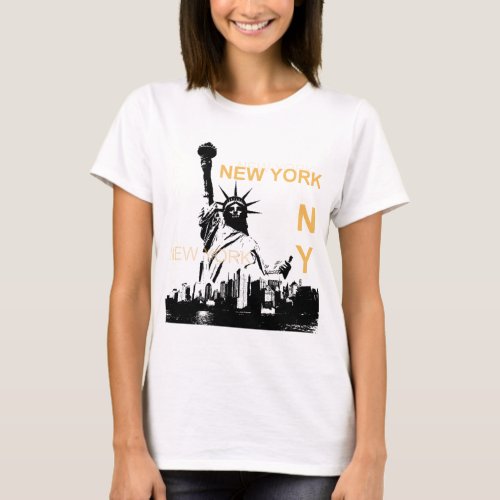 New York Statue of Liberty T_Shirt