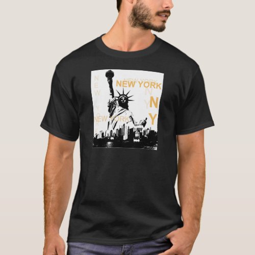 New York Statue of Liberty T_Shirt