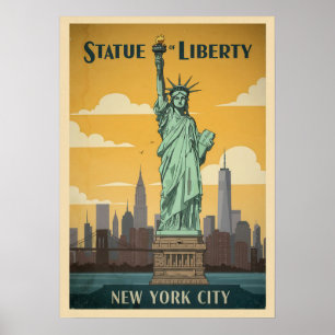 New York Statue of Liberty V02 Poster