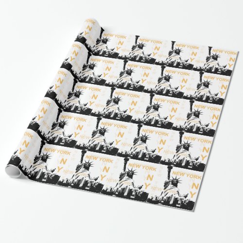 New York Statue of Liberty Wrapping Paper