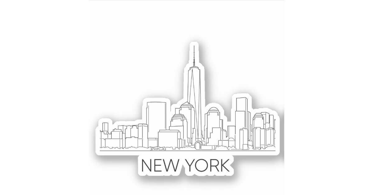 New York Sticker Zazzle