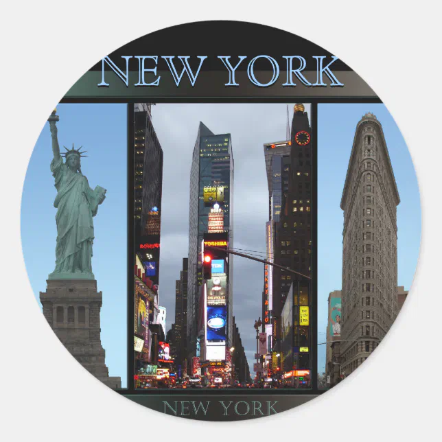 New York Stickers Cool New York Souvenir Stickers | Zazzle