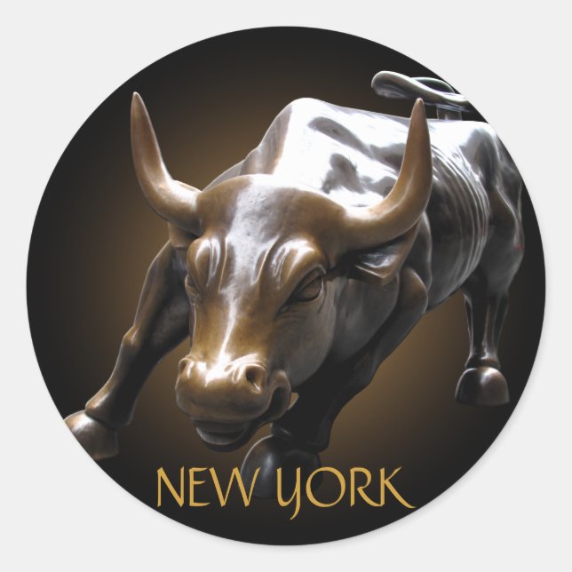 New York Stickers New York Bull Souvenir Stickers (Front)