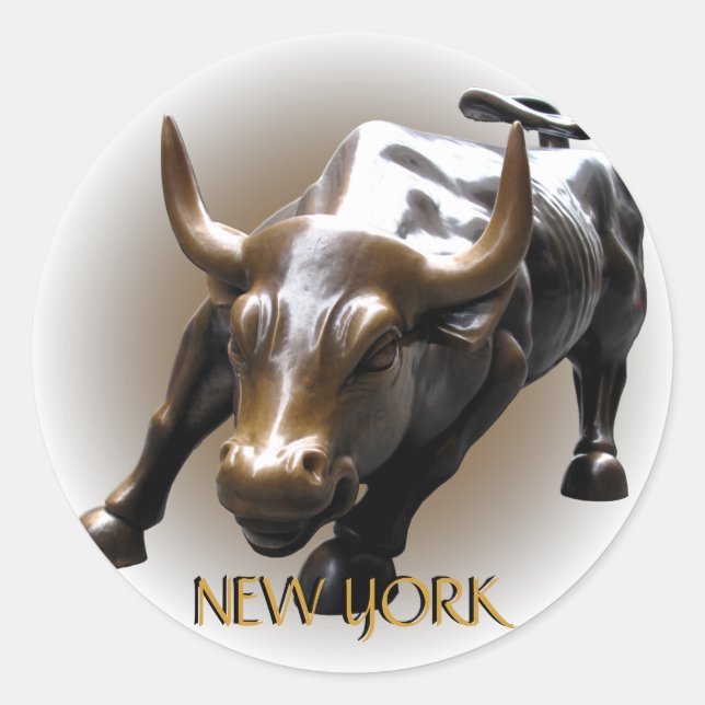 New York Stickers New York Bull Souvenir Stickers (Front)