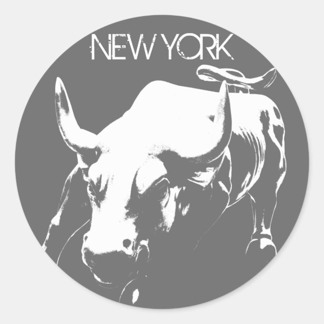 New York Stickers New York Bull Souvenir Stickers (Front)